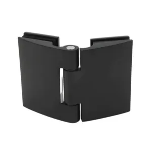 Maßgeschneidertes Glas-Glas-Verbindungsscharnier für die Dusche mit abgeschrägter Kante aus massivem Zamak mit Abdeckplatte